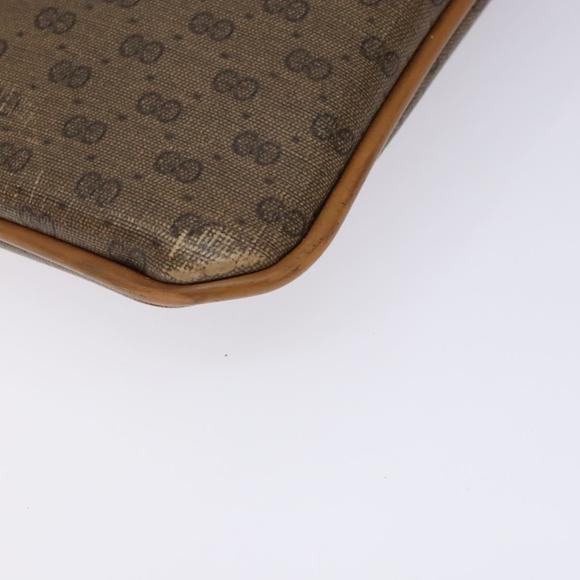 GUCCI Micro GG Supreme Clutch Bag PVC Beige 017 123 0025 Auth gh252